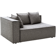 Brafab Muki loungesofamodul - Højre - Smokey grey